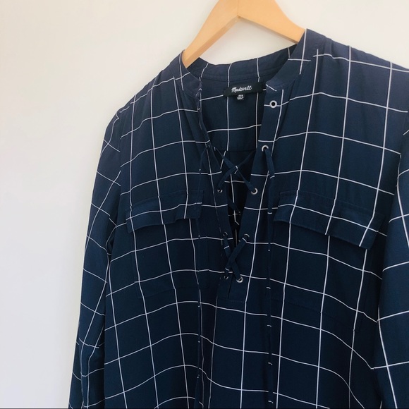 Madewell Monroe Silk Lace-Up Shirt - Picture 4 of 7